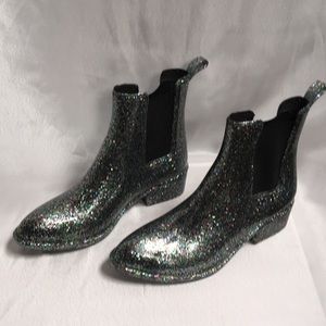 Jeffery Campbell Glitter Rain Boots
